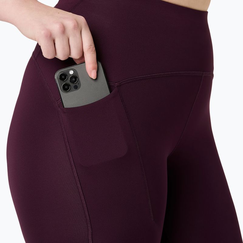 Legginsy do biegania damskie ASICS Road High Waist Tight dark aubergine 8