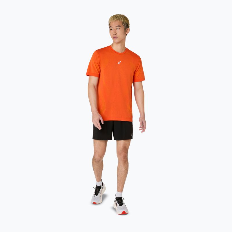 Koszulka do biegania męska ASICS Road Seamless energy orange 2