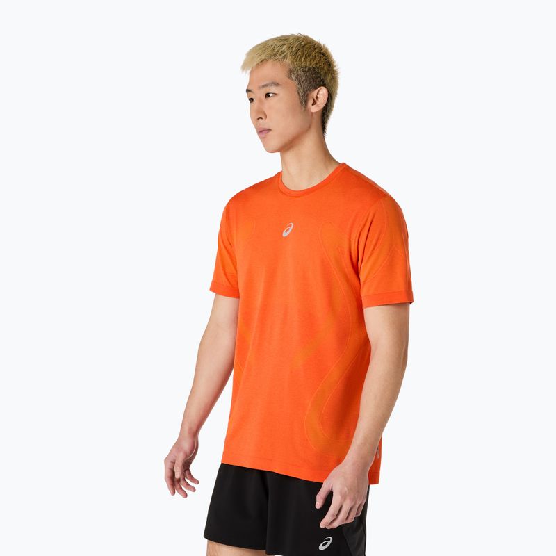 Koszulka do biegania męska ASICS Road Seamless energy orange 3