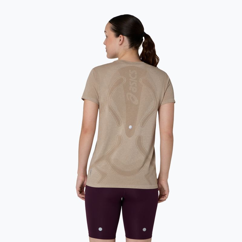 Koszulka do biegania damska Asics Road Seamless Ss Top greige 3