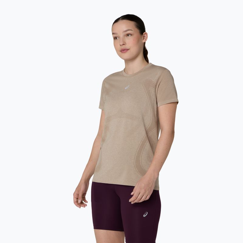 Koszulka do biegania damska Asics Road Seamless Ss Top greige 4
