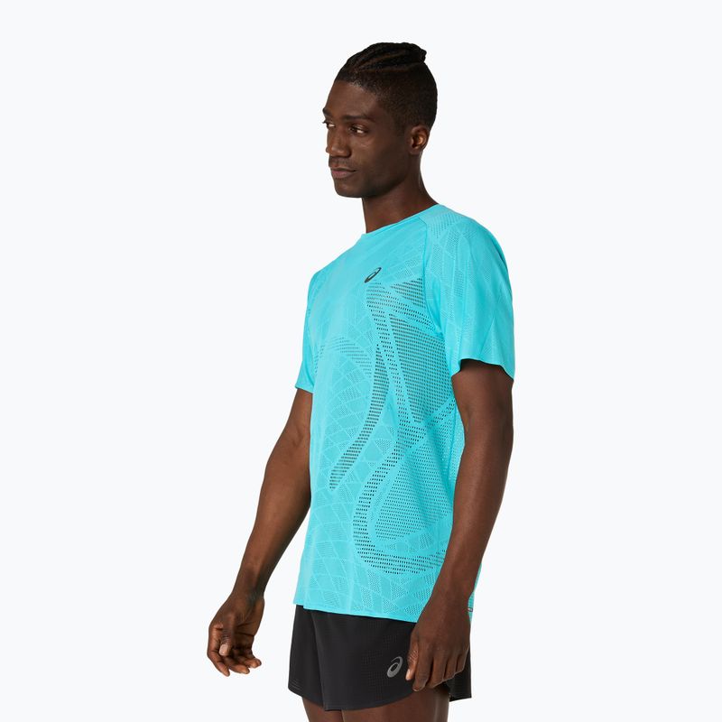 Koszulka do biegania męska ASICS Metarun Top energy aqua 4