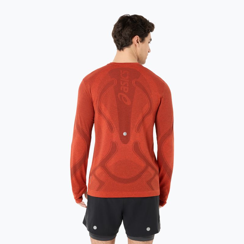 Longsleeve do biegania męski ASICS Road Seamless singed red 2