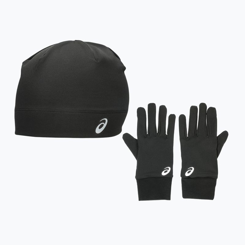 Czapka + rękawiczki ASICS Winter Pack performance black
