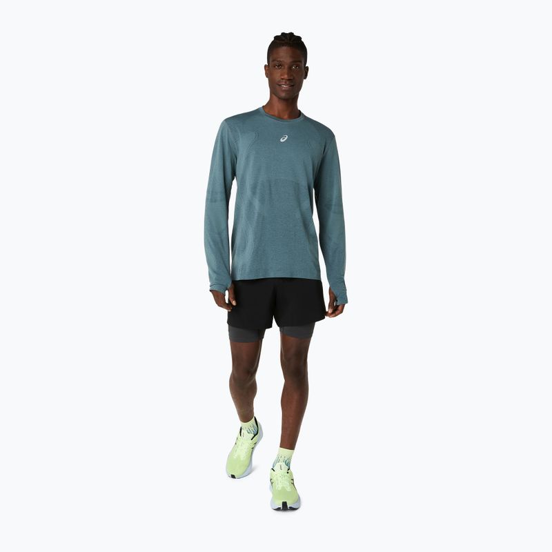 Longsleeve do biegania męski ASICS Road Seamless foggy teal 2