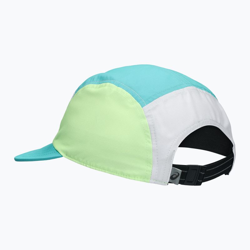 Czapka z daszkiem Asics Performance Running 5 Panel Energy Aqua/White 2