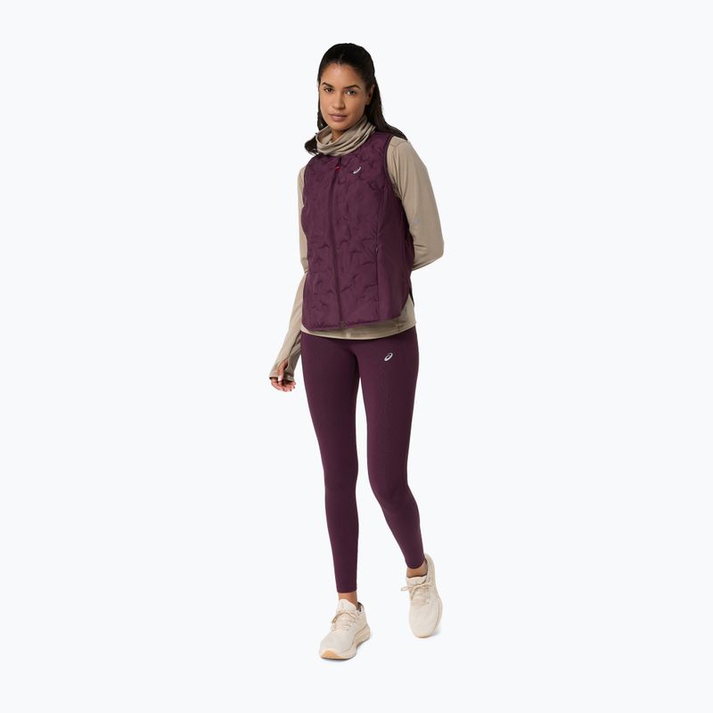 Bezrękawnik do biegania damski Asics Nagino Run Padded Gilet dark aubergine 2