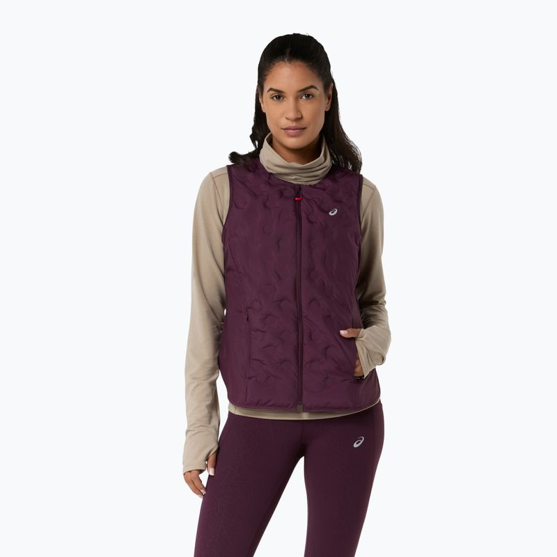 Bezrękawnik do biegania damski Asics Nagino Run Padded Gilet dark aubergine 4