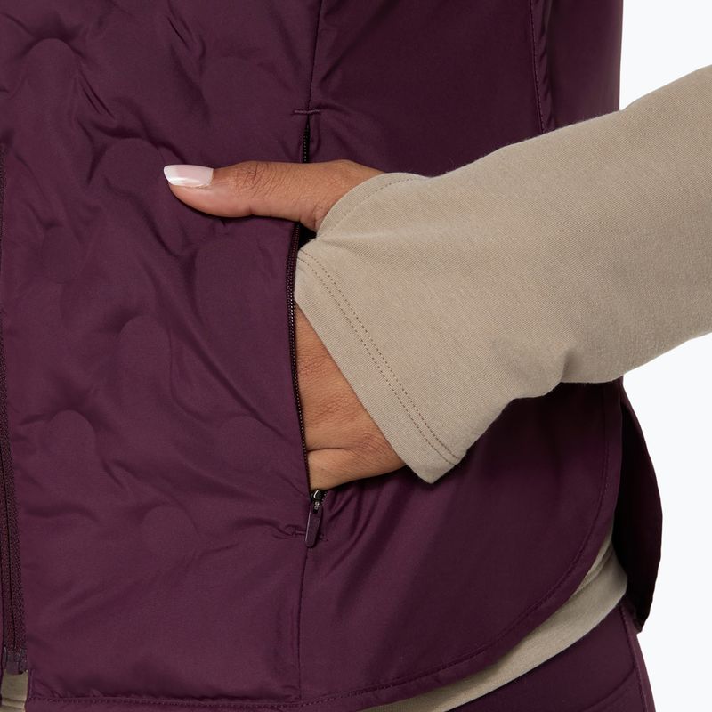 Bezrękawnik do biegania damski Asics Nagino Run Padded Gilet dark aubergine 7