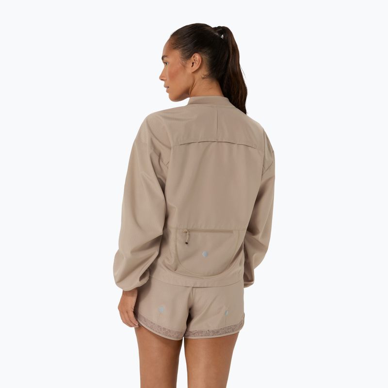 Kurtka do biegania damska ASICS Nagino Run Adjustable Jacket greige 3