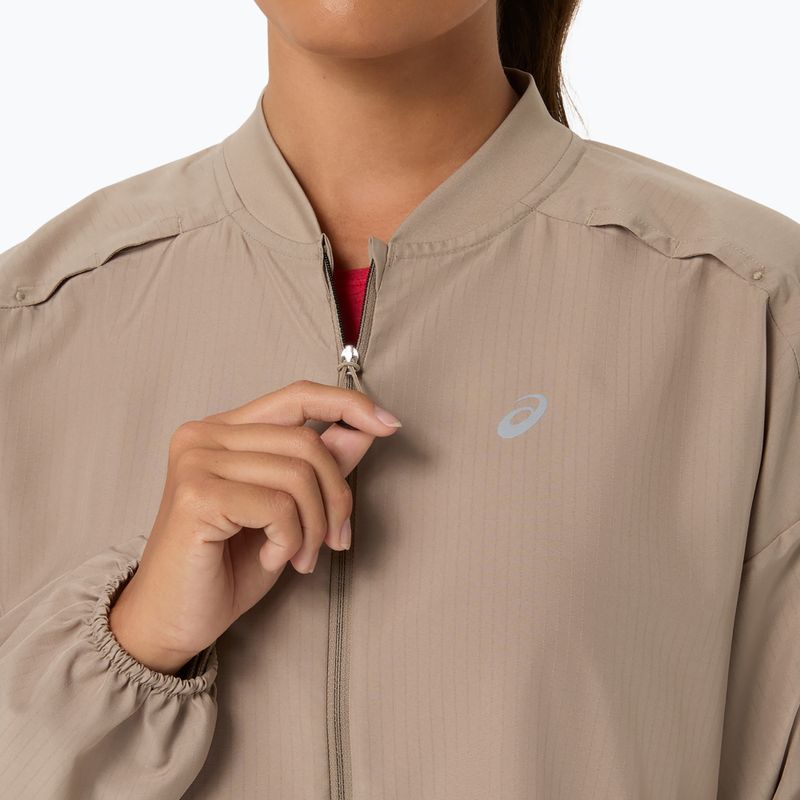 Kurtka do biegania damska ASICS Nagino Run Adjustable Jacket greige 5