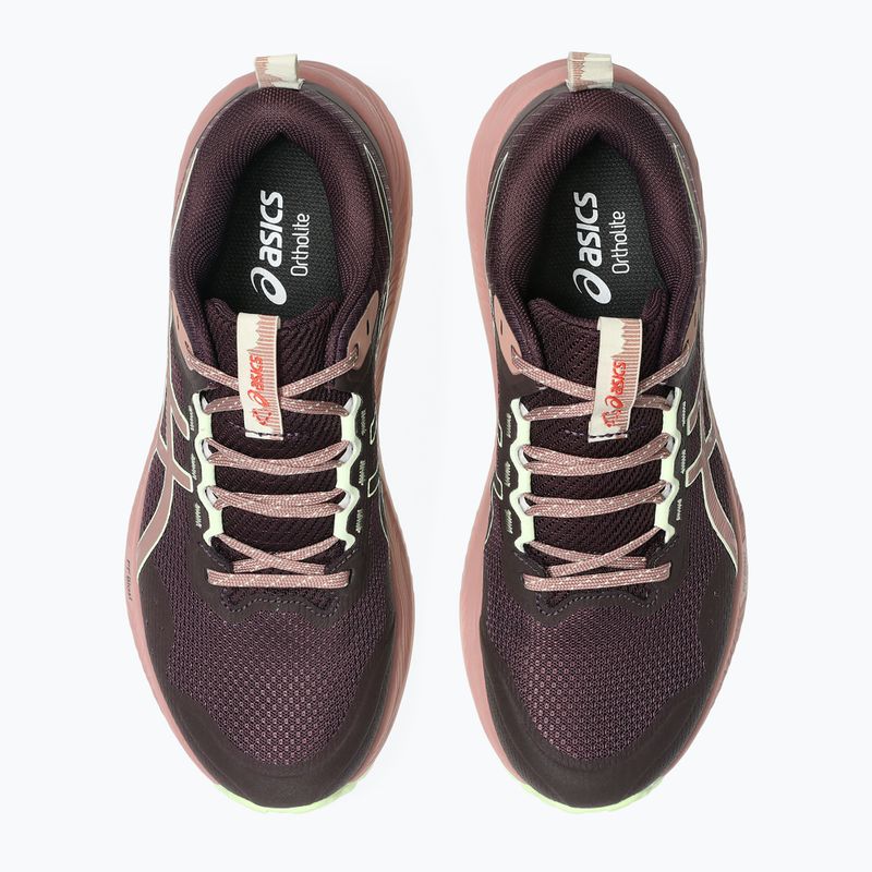 Buty do biegania damskie ASICS Trabuco Terra 3 dark aubergine/illuminate yellow 4