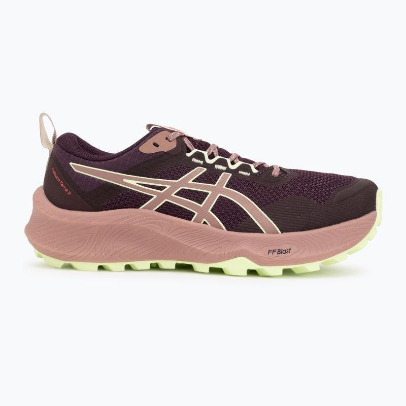 Buty do biegania damskie ASICS Trabuco Terra 3 dark aubergine/illuminate yellow 2