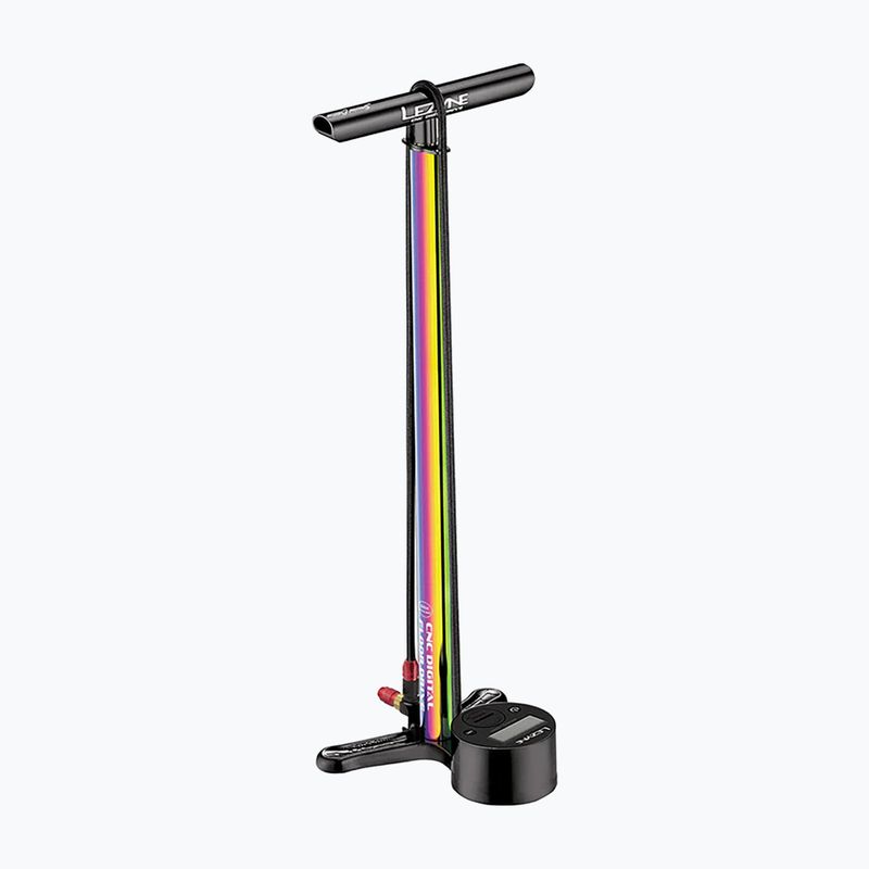 Pompka rowerowa Lezyne CNC Digital Drive 3.5 220psi neon metallic