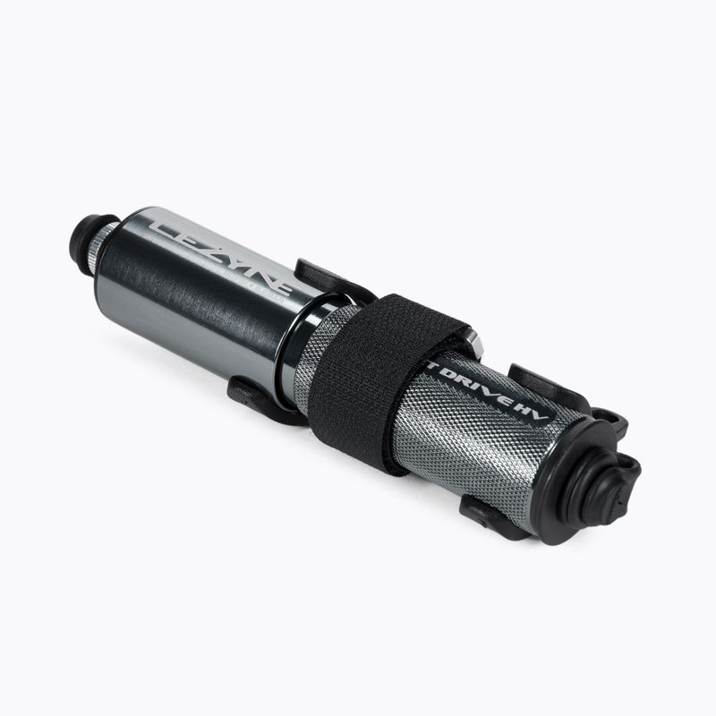 Pompka rowerowa Lezyne Pocket Drive HV ABS Flex Hose 90psi gloss lite grey
