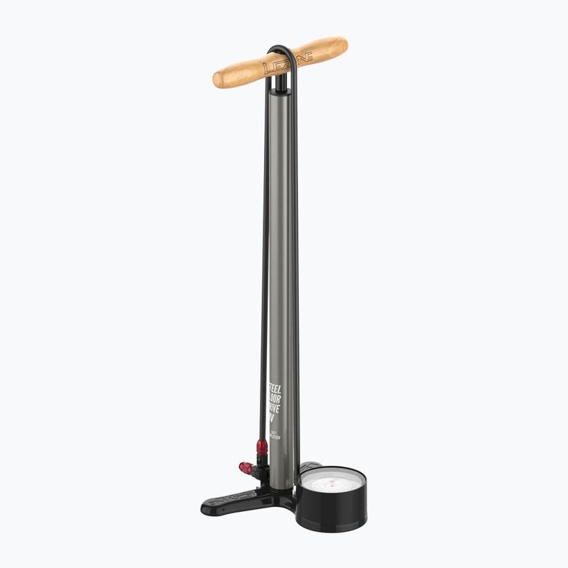 Pompka rowerowa Lezyne Steel HV Floor Drive 3.5 100psi flat black 2