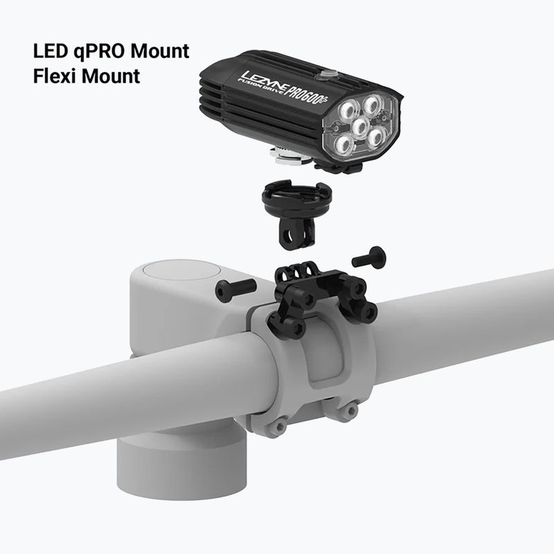 Uchwyt rowerowy Lezyne Flexi Stem Mount satin black 7