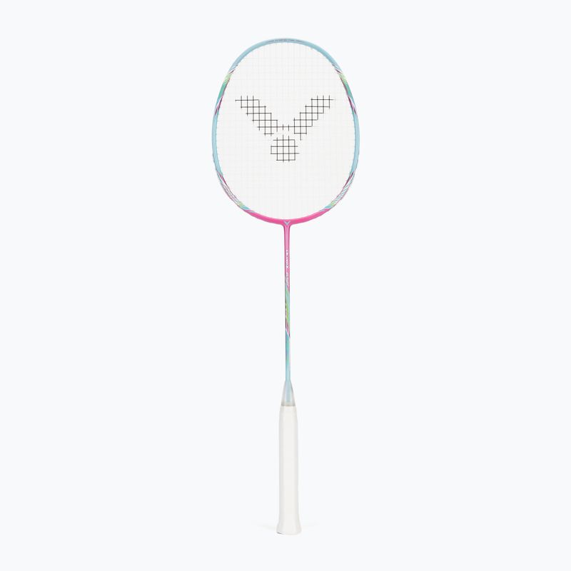 Rakieta do badmintona VICTOR DriveX 6SP QM fluorescent rose-red/light blue