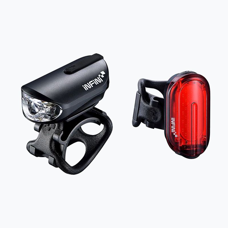 Zestaw lampek rowerowych INFINI Olley USB set