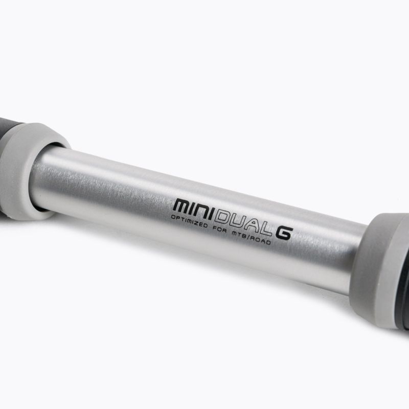 Pompka rowerowa Topeak Mini Dual G Manometr 120psi black/grey/silver 3