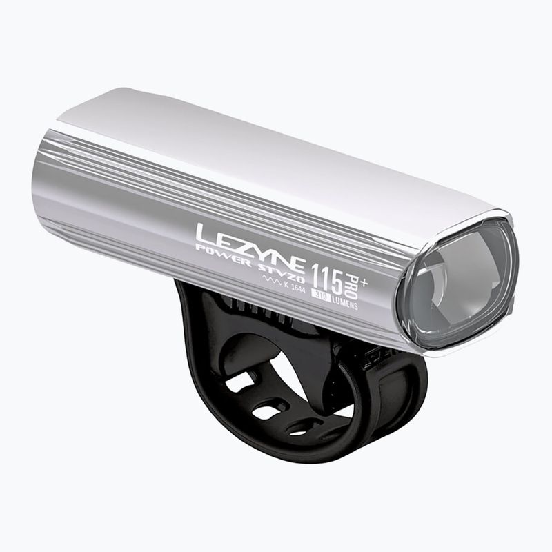 Lampka rowerowa przednia Lezyne Power Stvzo Pro 115 gloss silver
