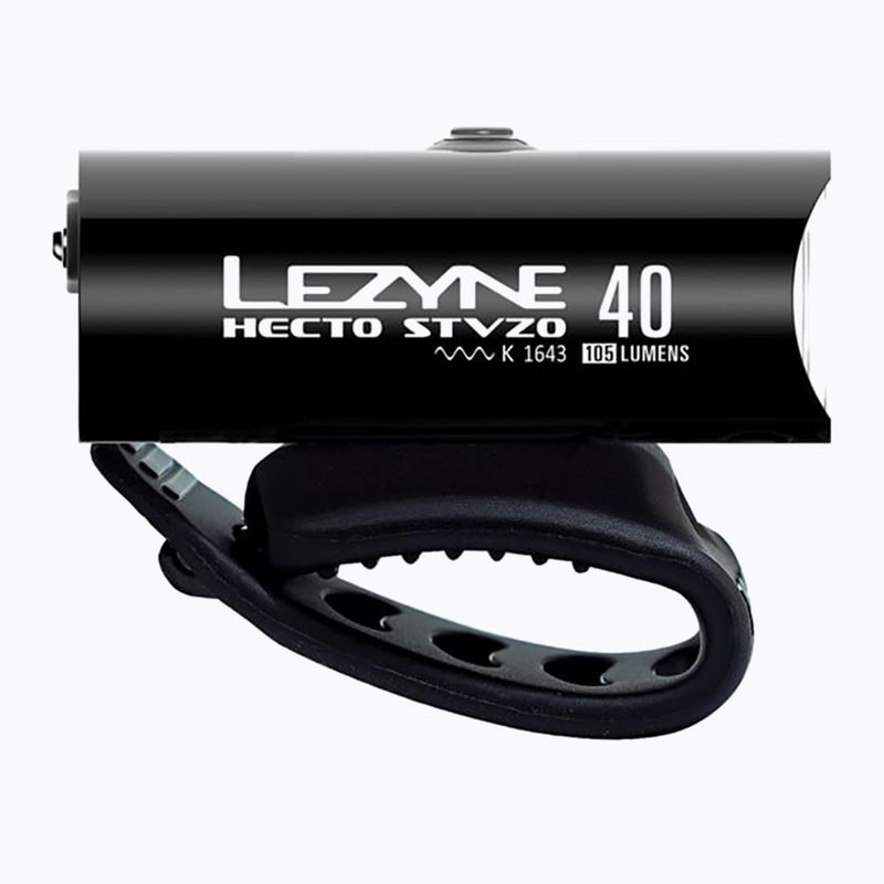 Lampka rowerowa przednia Lezyne Hecto Drive Stvzo 40 Front gloss black 2