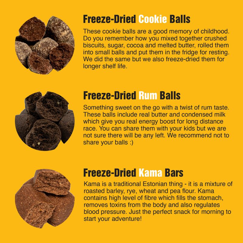 Przekąska Tactical Foodpack Freeze Dried Rum Balls 40 g 3