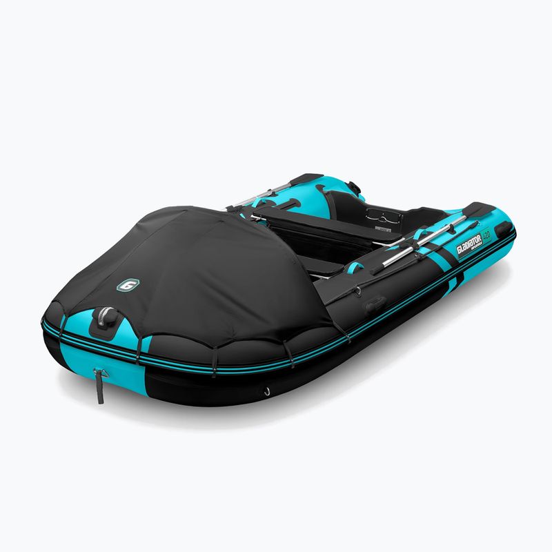Ponton 7-osobowy Gladiator C420 AL black/turquoise 4