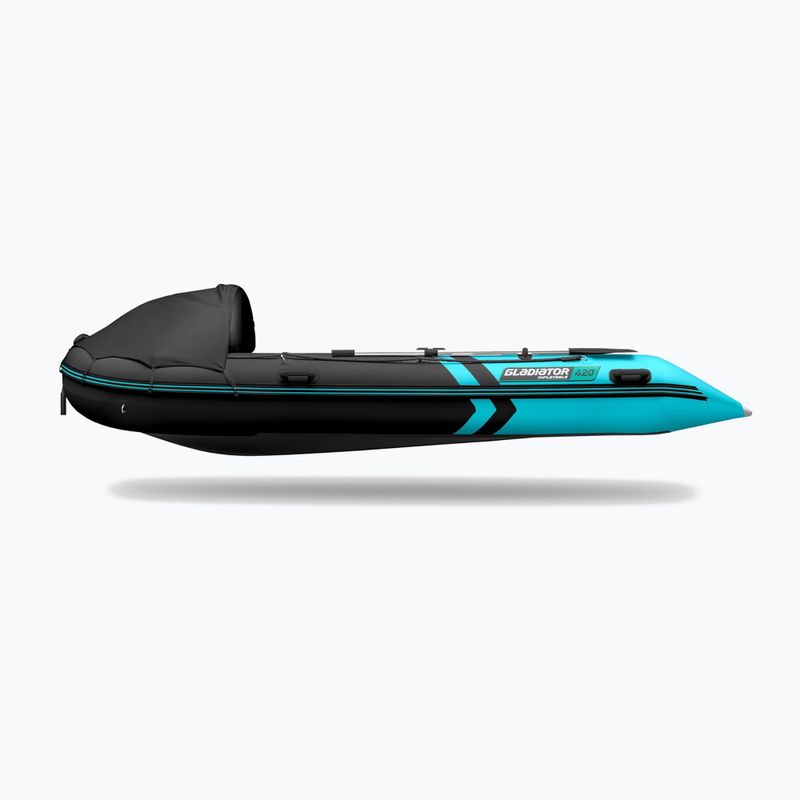 Ponton 7-osobowy Gladiator C420 AL black/turquoise 9