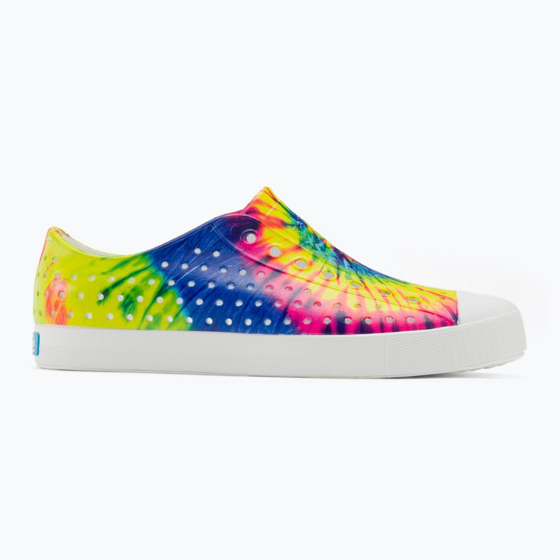 Buty Native NA-11100101 Jefferson Print shell white/shell white/neon multi tie dye 2