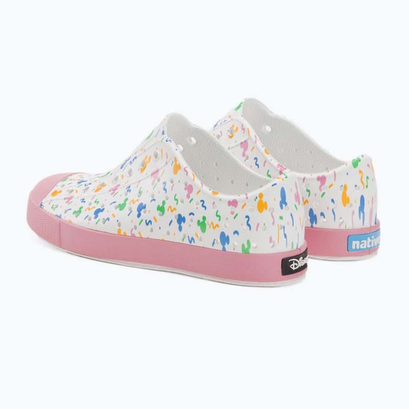 Buty dziecięce Native NA12112001 Jefferson Print Disney Jr shell white/princess pink/pastel white confetti 3