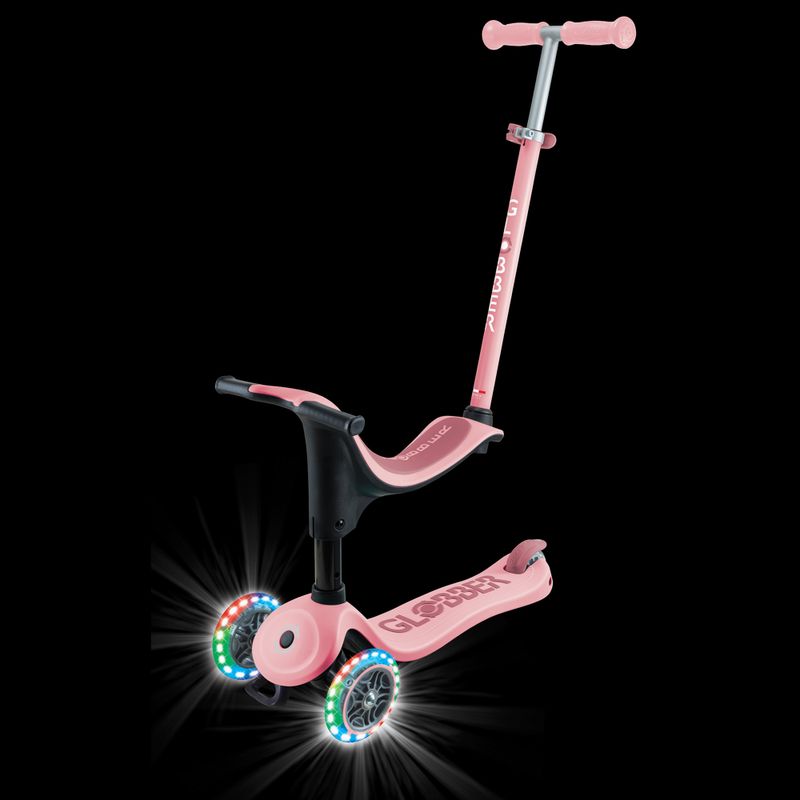 Hulajnoga trójkołowa dziecięca Globber Go.Up Deluxe Lights deep pink 5