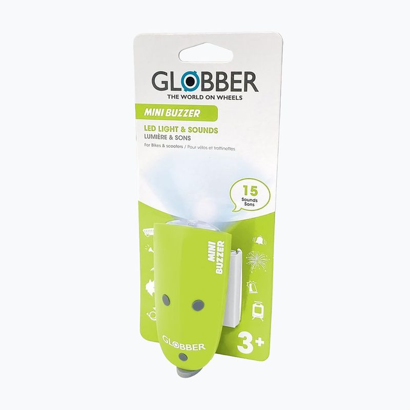 Lampka z klaksonem Globber Mini Buzzer lime green 2