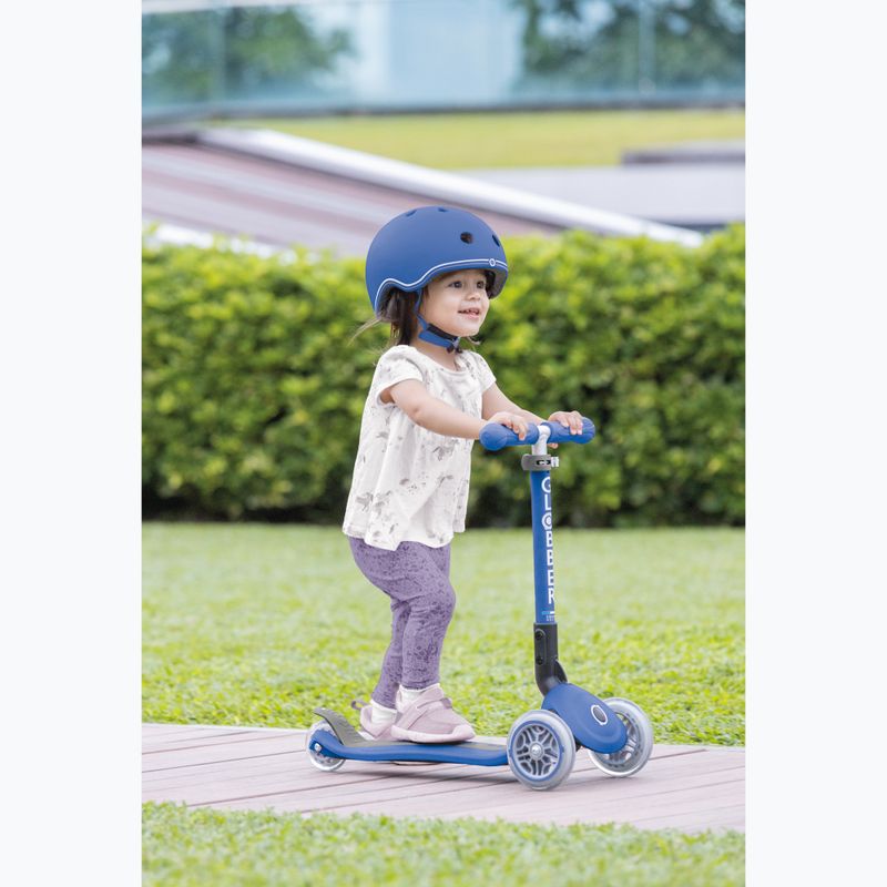 Hulajnoga trójkołowa dziecięca Globber Junior Foldable Lights navy blue 9