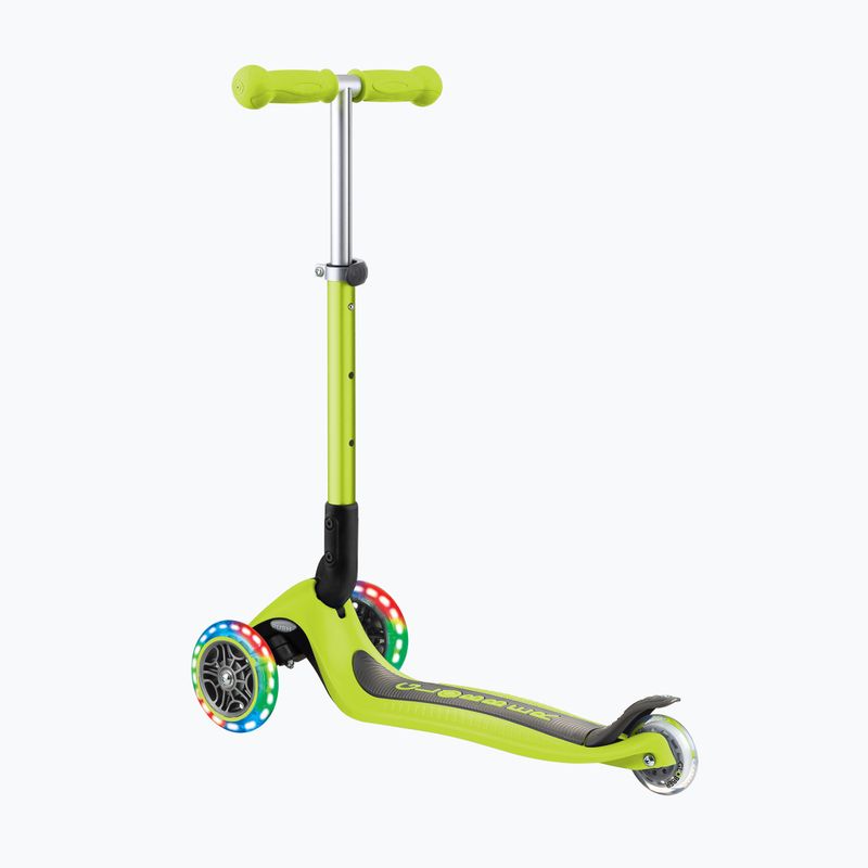 Hulajnoga trójkołowa dziecięca Globber Junior Foldable Lights lime green 2