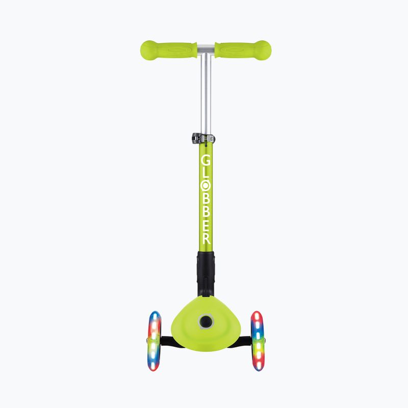 Hulajnoga trójkołowa dziecięca Globber Junior Foldable Lights lime green 3