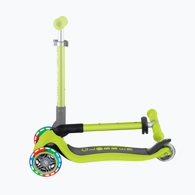 Hulajnoga trójkołowa dziecięca Globber Junior Foldable Lights lime green 6