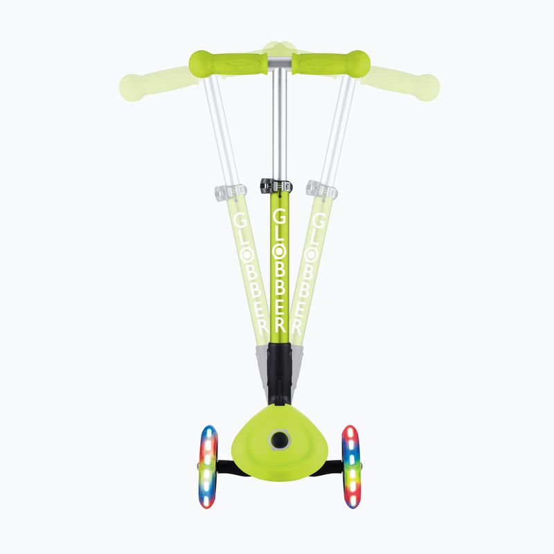 Hulajnoga trójkołowa dziecięca Globber Junior Foldable Lights lime green 8
