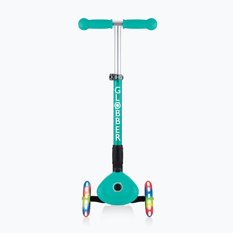 Hulajnoga trójkołowa dziecięca Globber Junior Foldable Lights dark emerald green 3