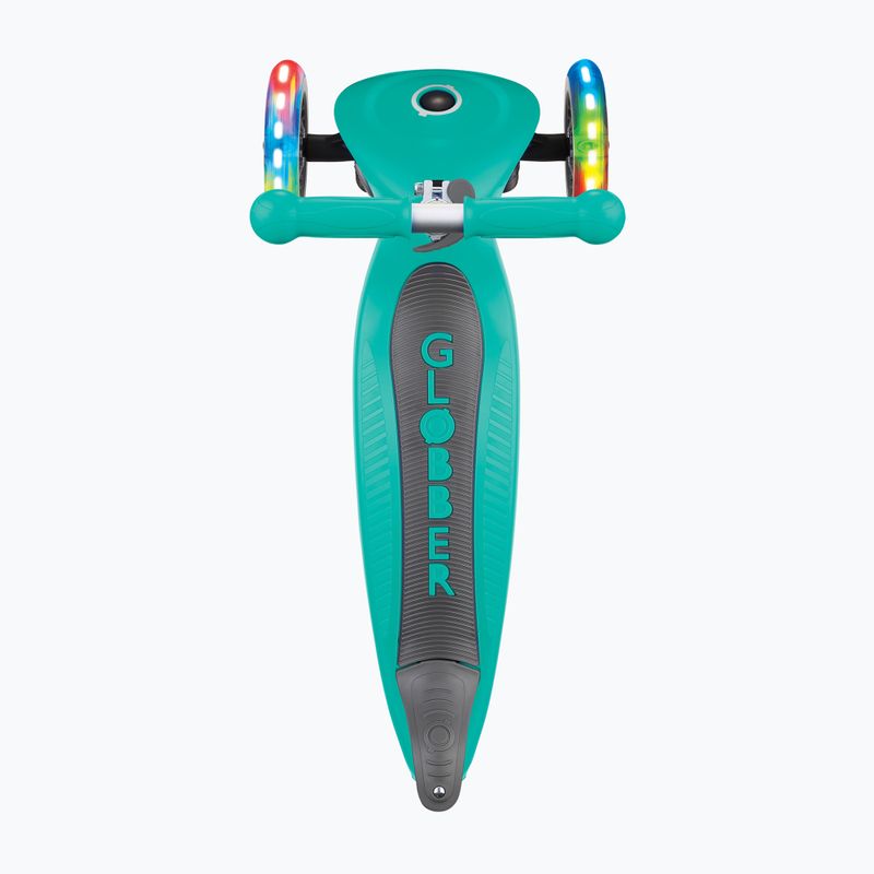 Hulajnoga trójkołowa dziecięca Globber Junior Foldable Lights dark emerald green 4