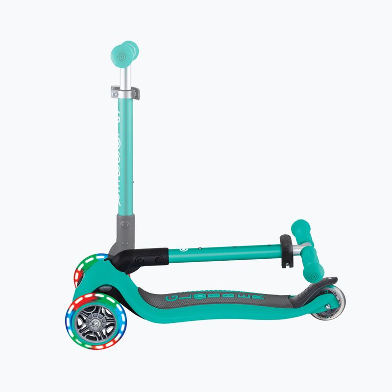 Hulajnoga trójkołowa dziecięca Globber Junior Foldable Lights dark emerald green 6
