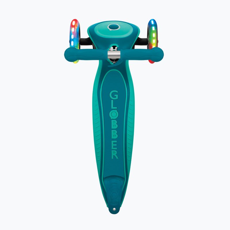 Hulajnoga trójkołowa dziecięca Globber Primo Foldable Plus Lights dark emerald green 5