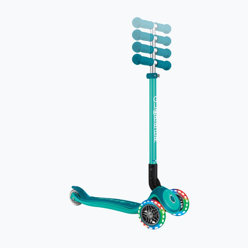 Hulajnoga trójkołowa dziecięca Globber Primo Foldable Plus Lights dark emerald green 7