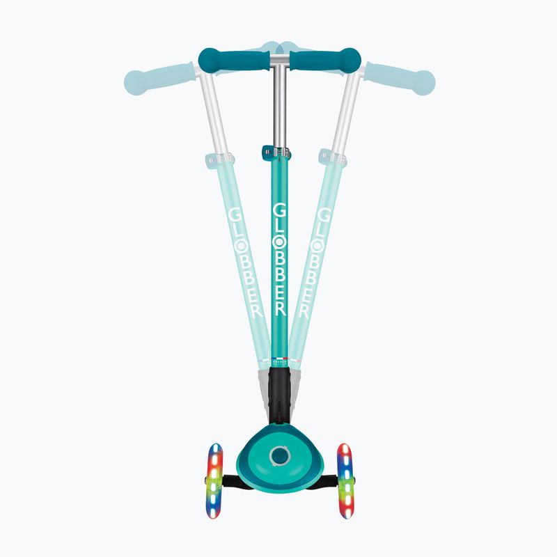Hulajnoga trójkołowa dziecięca Globber Primo Foldable Plus Lights dark emerald green 8