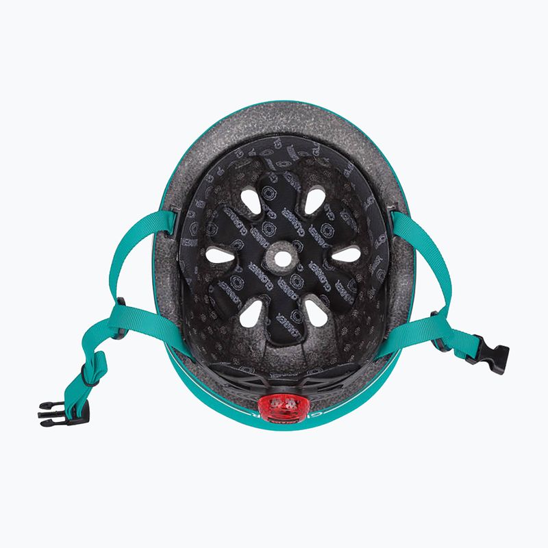 Kask dziecięcy Globber Go.Up Lights teal 5