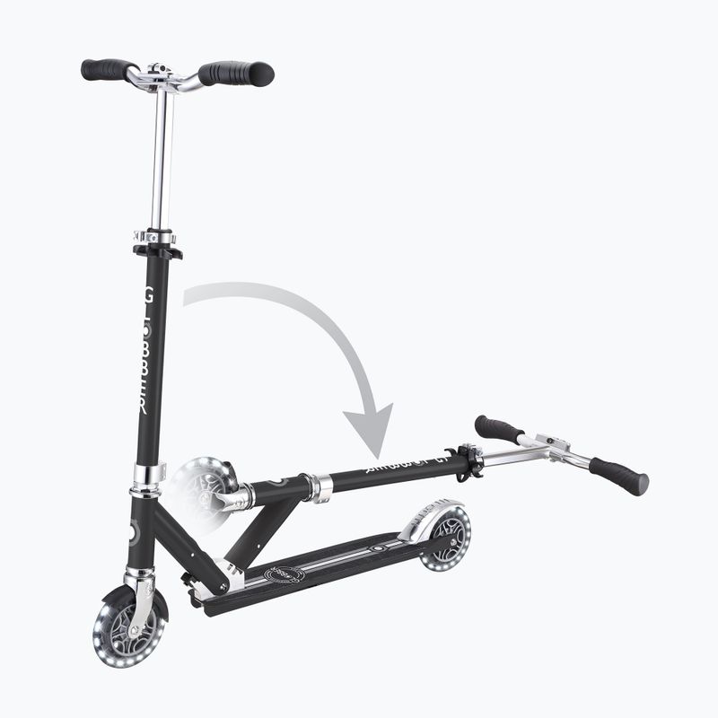 Hulajnoga miejska dziecięca Globber Flow Element Lights black 6
