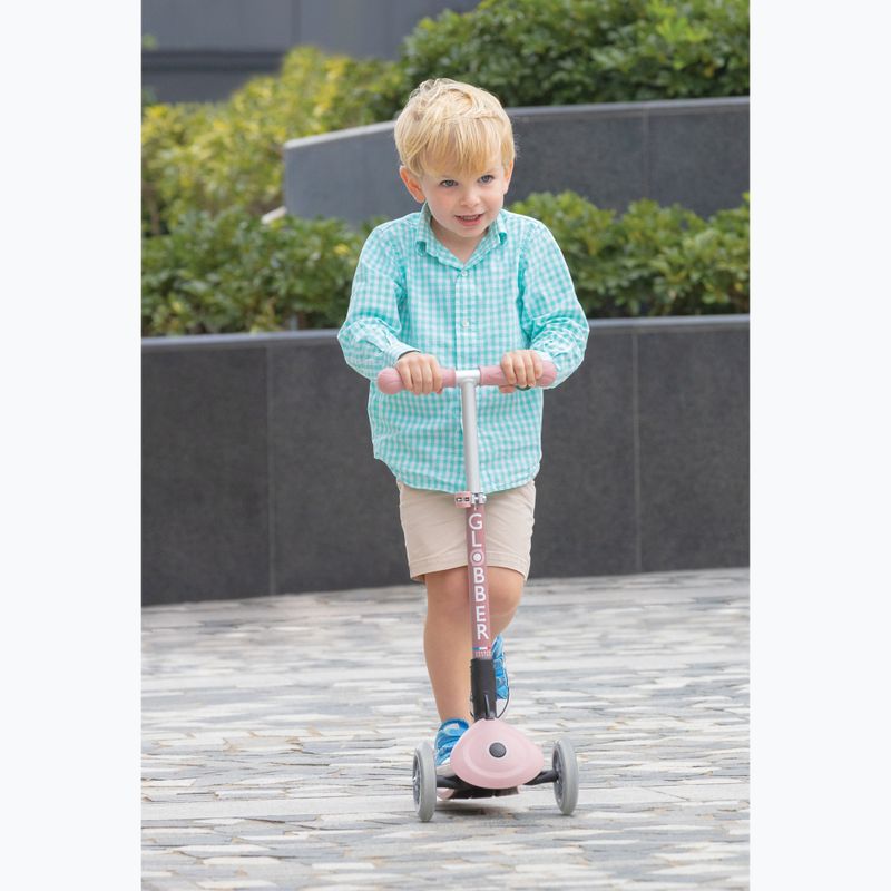 Hulajnoga trójkołowa dziecięca Globber Junior Foldable Lights Eco berry 9