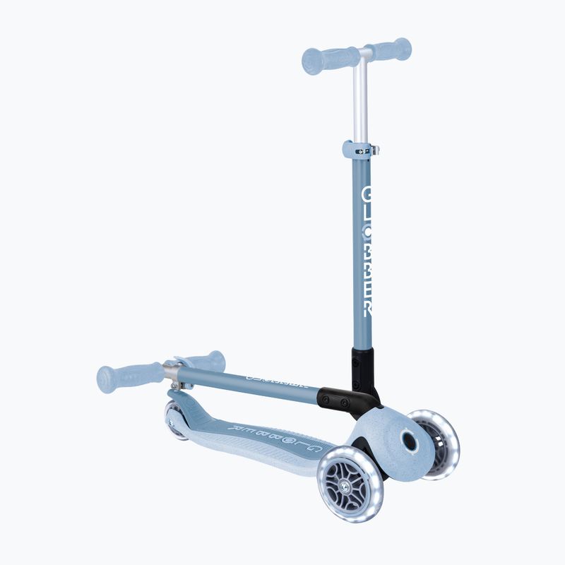 Hulajnoga trójkołowa dziecięca Globber Junior Primo Foldable Lights Eco blueberry 6