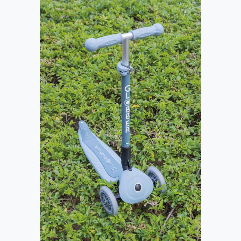 Hulajnoga trójkołowa dziecięca Globber Junior Primo Foldable Lights Eco blueberry 10