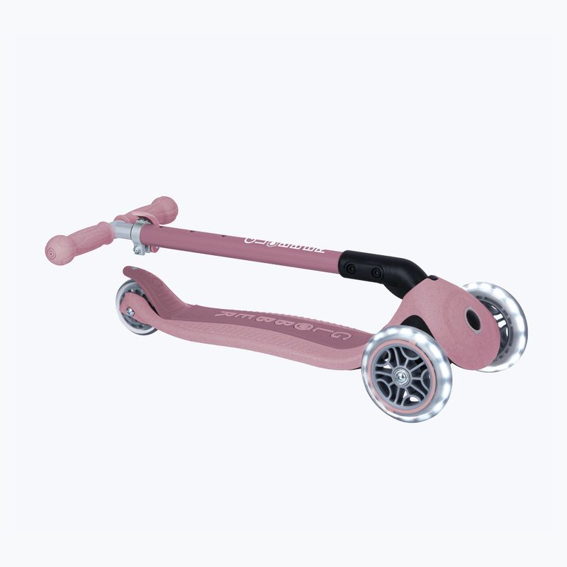 Hulajnoga trójkołowa dziecięca Globber Junior Primo Foldable Lights Eco berry 4